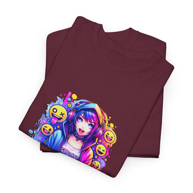 Graffiti Anime Girls Unisex Heavy Cotton Tee