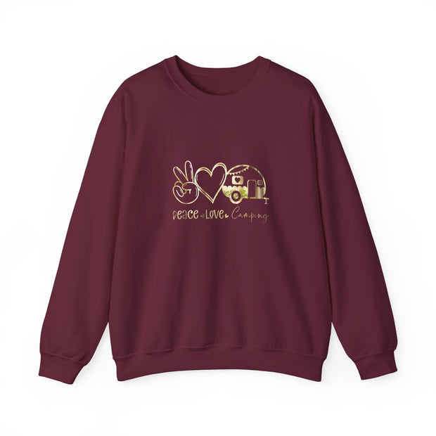 Peace Love Camping Unisex Heavy Blend™ Crewneck Sweatshirt