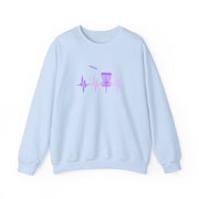 Disc Golf Heartbeat Unisex Heavy Blend™ Crewneck Sweatshirt