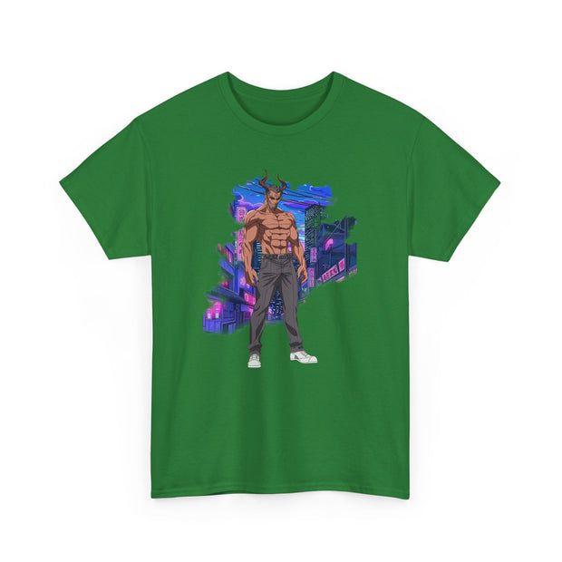 Anime Male Demon Unisex Heavy Cotton Tee
