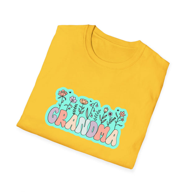 Grandma Flowers Unisex Softstyle T-Shirt