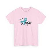 Ovarian Cancer Hope Unisex Heavy Cotton Tee