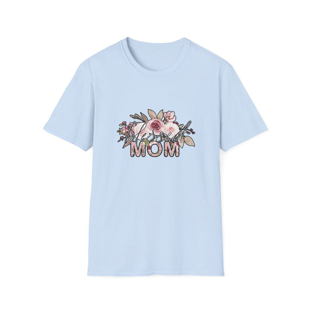 Mom Flowers Unisex Softstyle T-Shirt