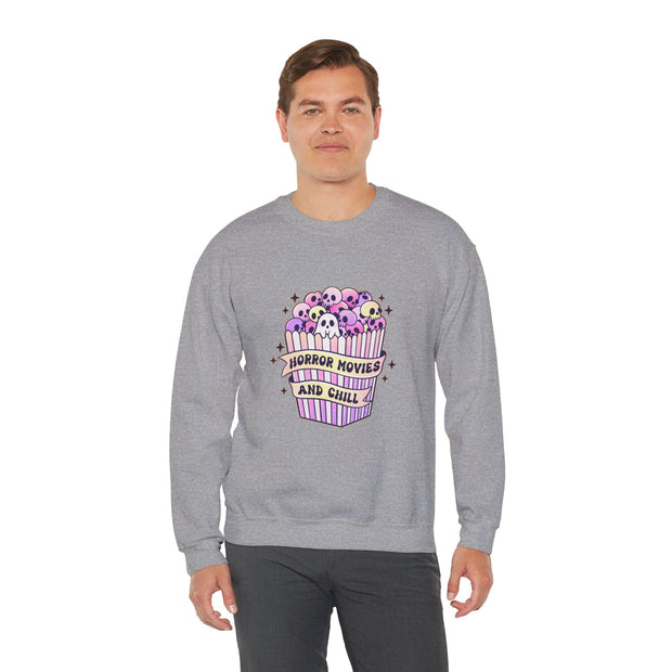 Horror Movies & Chill Unisex Heavy Blend™ Crewneck Sweatshirt