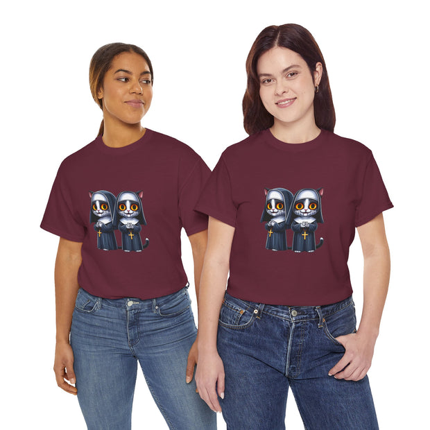 Horror Movie Cats Unisex Heavy Cotton Tee