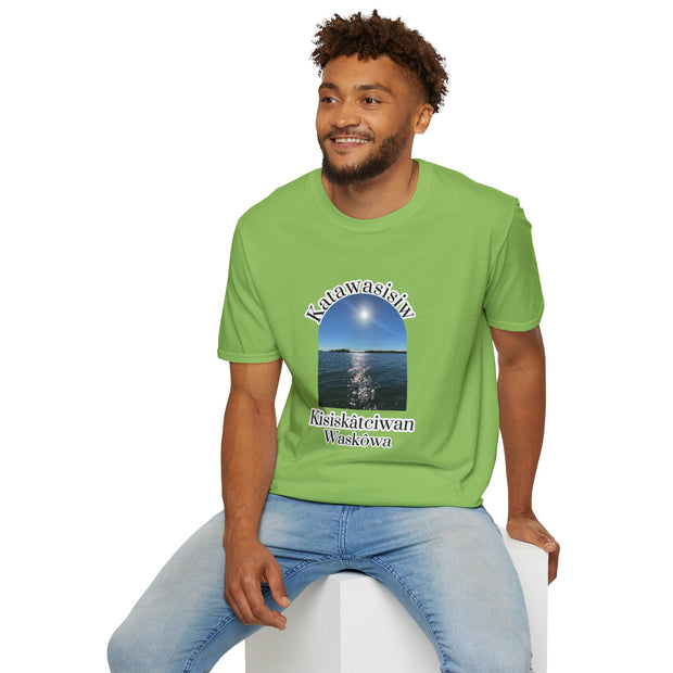 Cree Saskatchewan Skies Unisex Softstyle T-Shirt