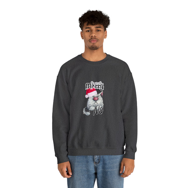Christmas cat Unisex Heavy Blend™ Crewneck Sweatshirt