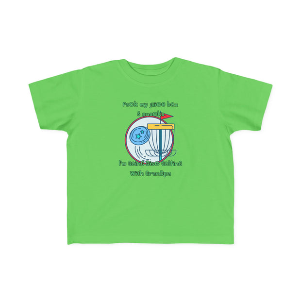 Disc Golf with Grandpa Toddler's Fine Jersey Tee