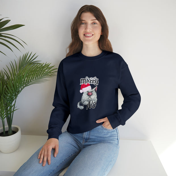 Christmas cat Unisex Heavy Blend™ Crewneck Sweatshirt