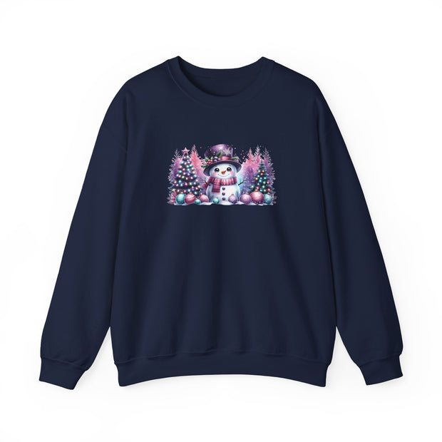 Pastel Snowman Unisex Heavy Blend™ Crewneck Sweatshirt