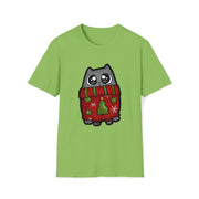 Christmas cat Unisex Softstyle T-Shirt