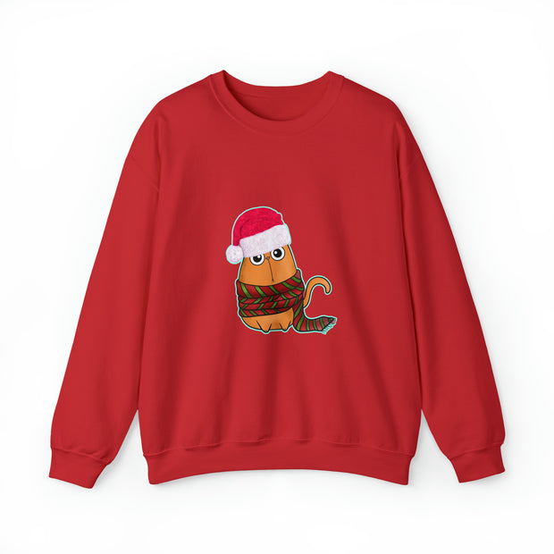 Christmas cat Unisex Heavy Blend™ Crewneck Sweatshirt