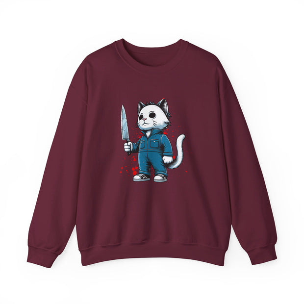 Horror Movie Cats Unisex Heavy Blend™ Crewneck Sweatshirt