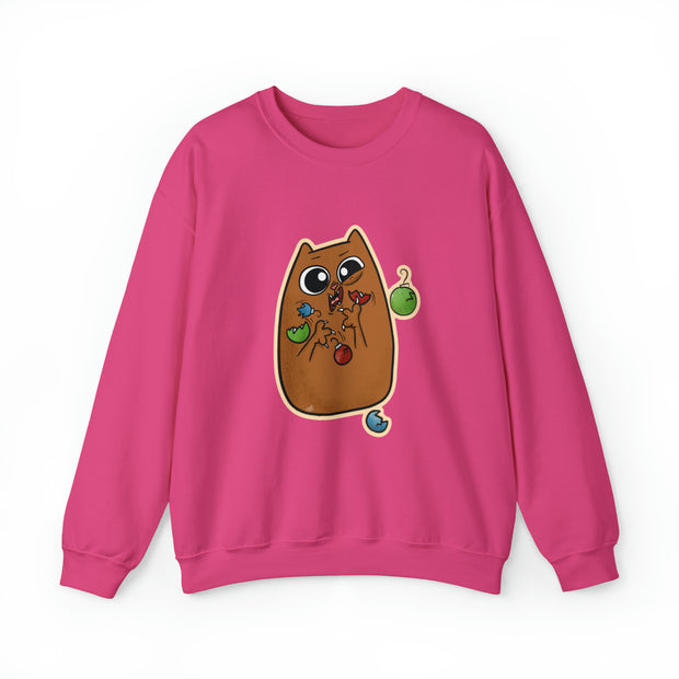 Christmas cat Unisex Heavy Blend™ Crewneck Sweatshirt