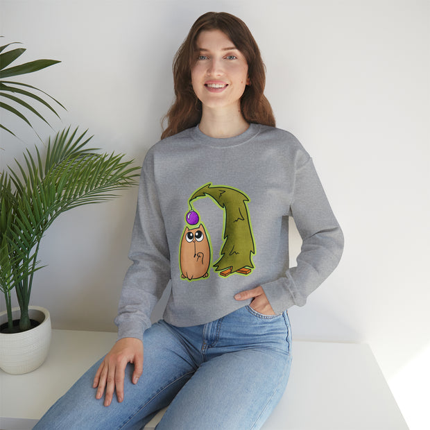 Christmas cat Unisex Heavy Blend™ Crewneck Sweatshirt