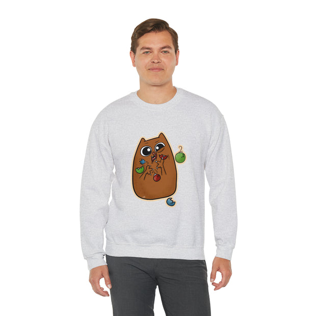 Christmas cat Unisex Heavy Blend™ Crewneck Sweatshirt