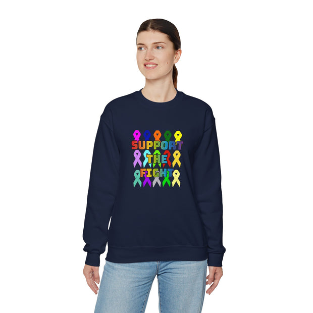Support the Fight Unisex Heavy Blend™ Crewneck Sweatshirt