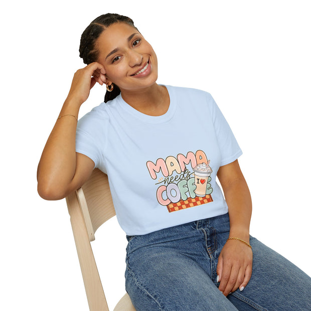 Mama needs Coffee Unisex Softstyle T-Shirt