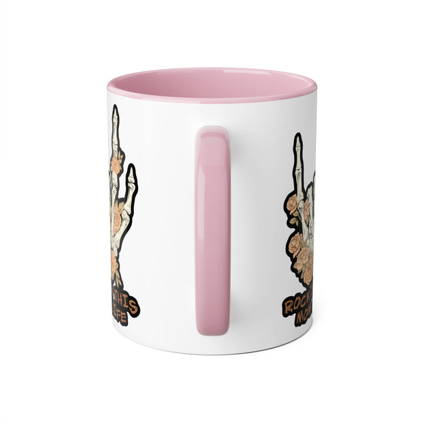 Rockin this Mom Life Accent Mugs, 11oz