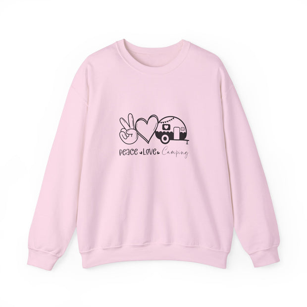 Peace Love Camping Unisex Heavy Blend™ Crewneck Sweatshirt