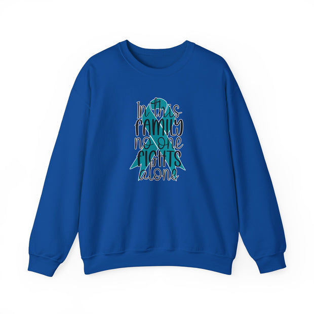 In this Family Support Unisex Heavy Blend™ Crewneck Sweatshirt