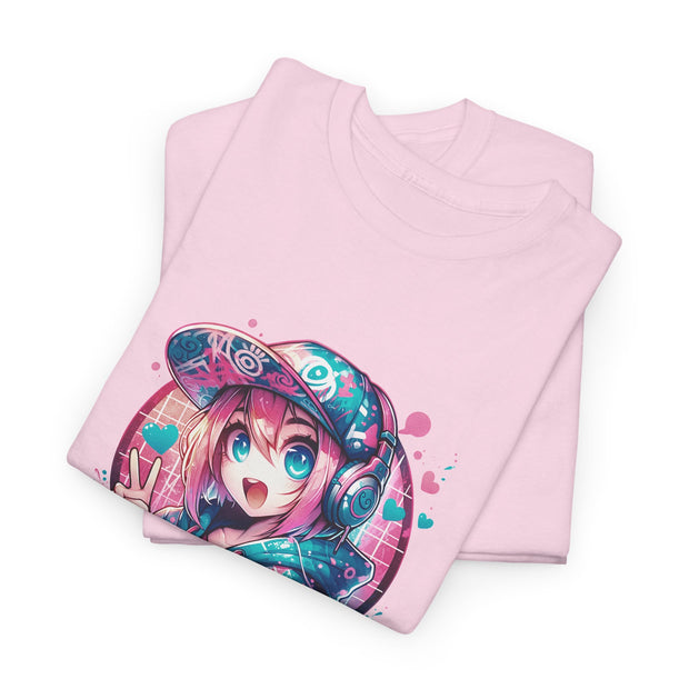 Graffiti Anime Girls Unisex Heavy Cotton Tee