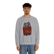 Christmas cat Unisex Heavy Blend™ Crewneck Sweatshirt