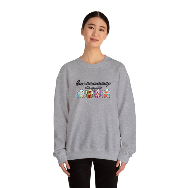 Gardening with my Gnomies Unisex Heavy Blend™ Crewneck Sweatshirt
