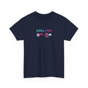 Soda Pop Unisex Heavy Cotton Tee, Casual Wear, Gift for Friends, Fun Summer T-Shirt, Graphic Shirt for Parties, Trendy Everyday Tee