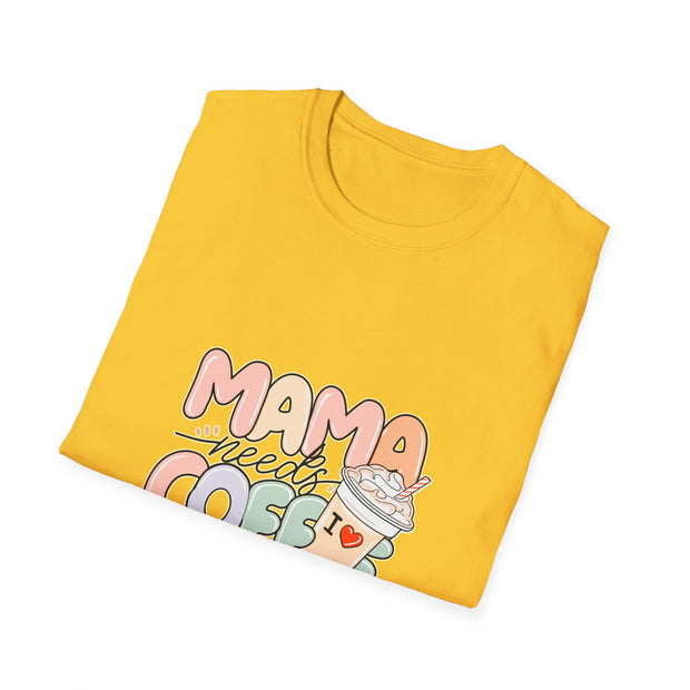 Mama needs Coffee Unisex Softstyle T-Shirt