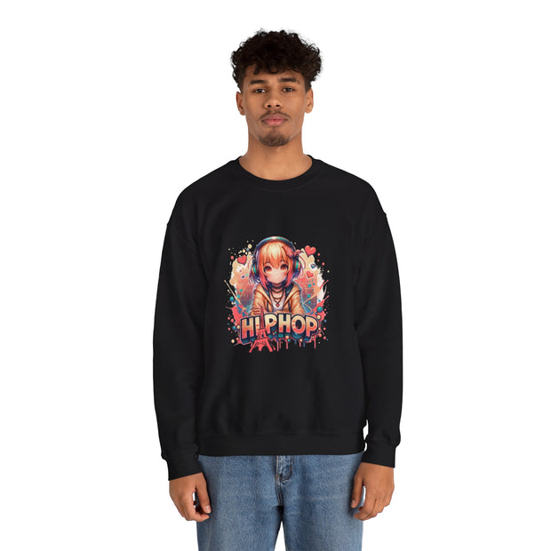 Graffiti Anime Girls Unisex Heavy Blend™ Crewneck Sweatshirt