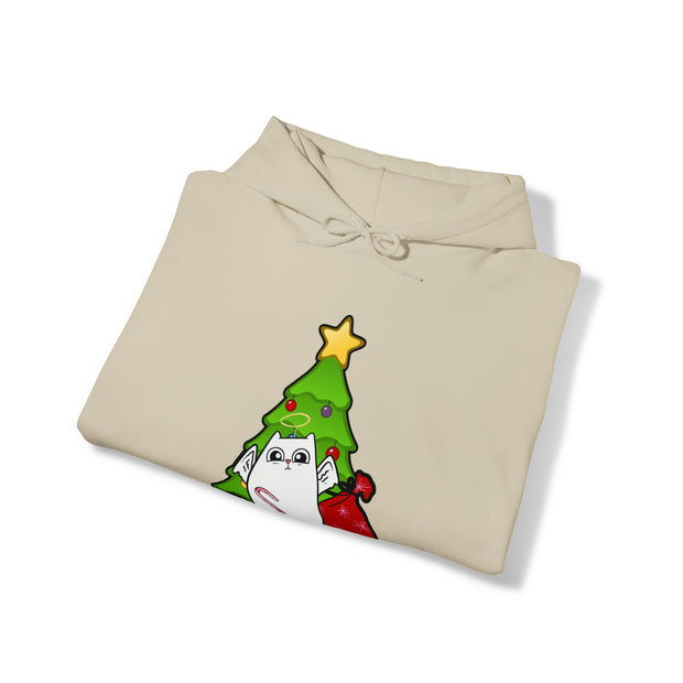 Christmas cat Unisex Heavy Blend™ Hooded Sweatshirt