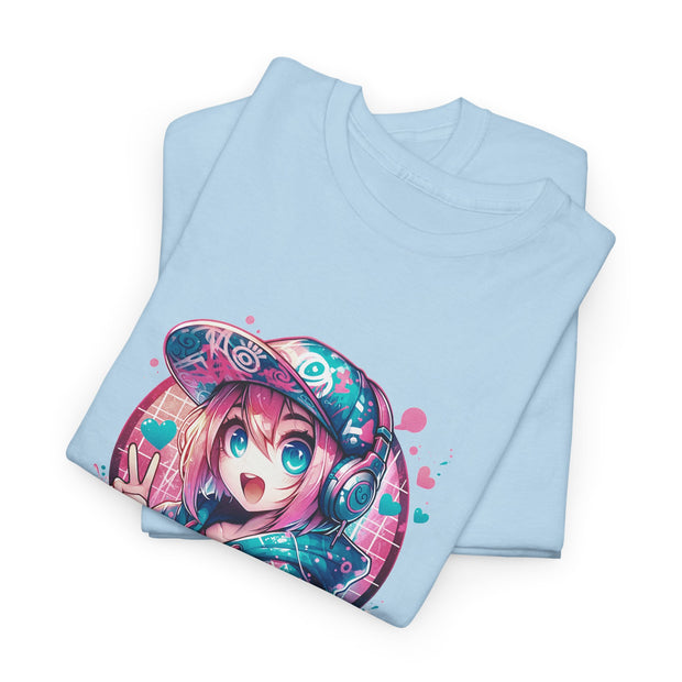 Graffiti Anime Girls Unisex Heavy Cotton Tee