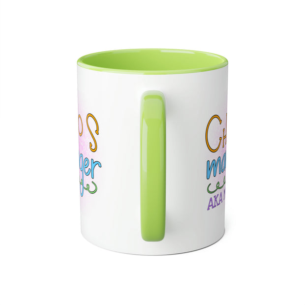 Chaos Manager Accent Mugs, 11oz