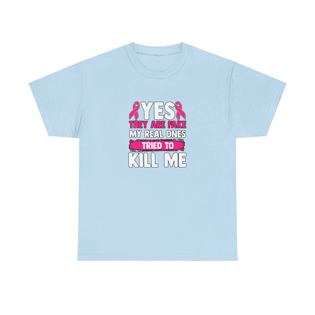 Breast Cancer Unisex Heavy Cotton Tee