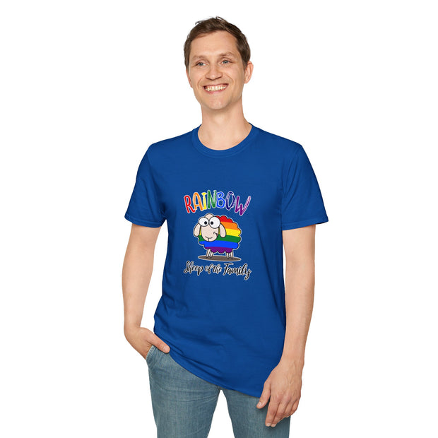 Rainbow Sheep Unisex Softstyle T-Shirt