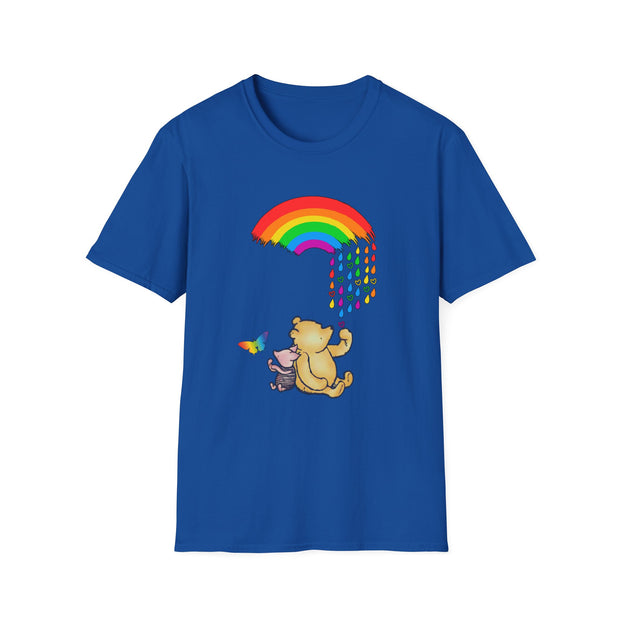 Winnie the Pooh Raining Pride Unisex Softstyle T-Shirt