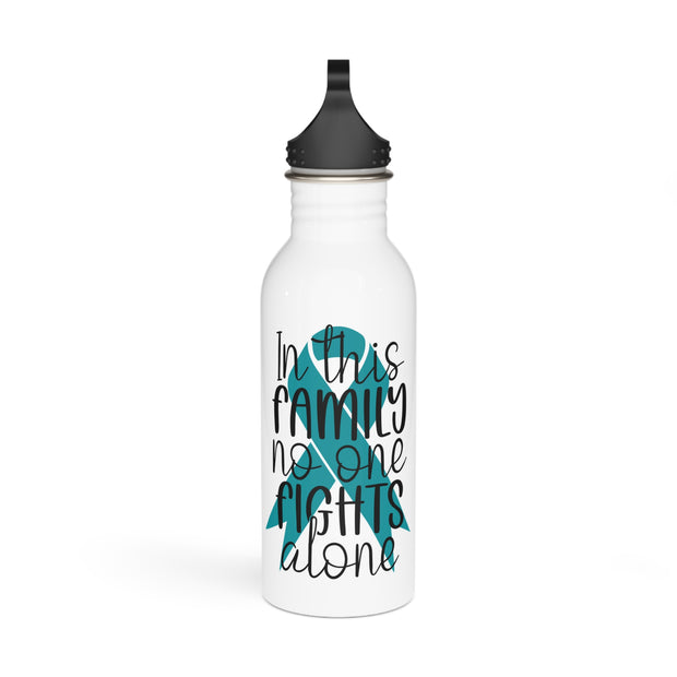No One Fights Alone Stainless Steel Water Bottle