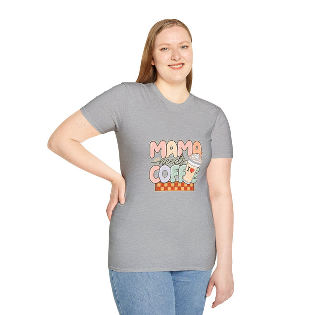 Mama needs Coffee Unisex Softstyle T-Shirt