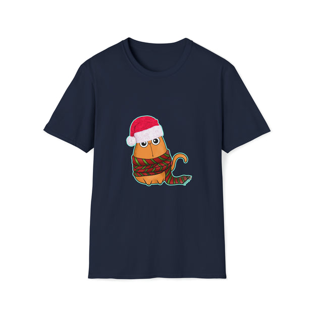 Christmas Cat Unisex Softstyle T-Shirt