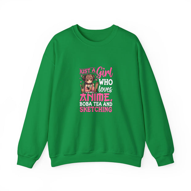 Just a Girl Unisex Heavy Blend™ Crewneck Sweatshirt