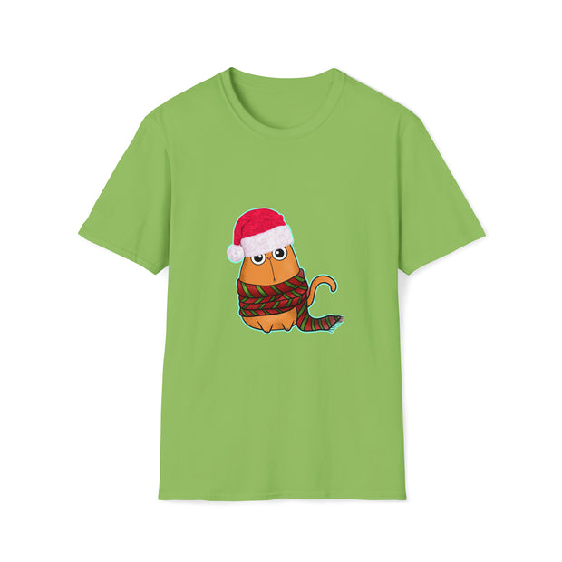 Christmas Cat Unisex Softstyle T-Shirt