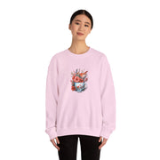 Tea Cup Flowers & Birds Unisex Heavy Blend™ Crewneck Sweatshirt