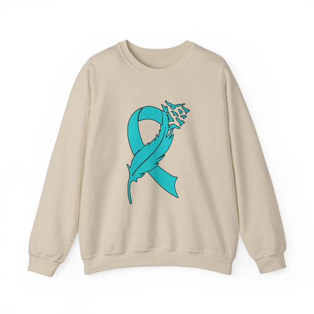 Teal Ribbon Unisex Heavy Blend™ Crewneck Sweatshirt