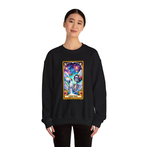 Salty Bitch Tarot Card Unisex Heavy Blend™ Crewneck Sweatshirt