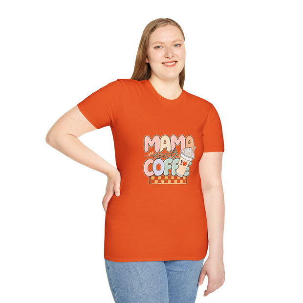 Mama needs Coffee Unisex Softstyle T-Shirt