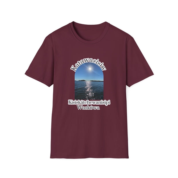 Cree Saskatchewan Skies Unisex Softstyle T-Shirt