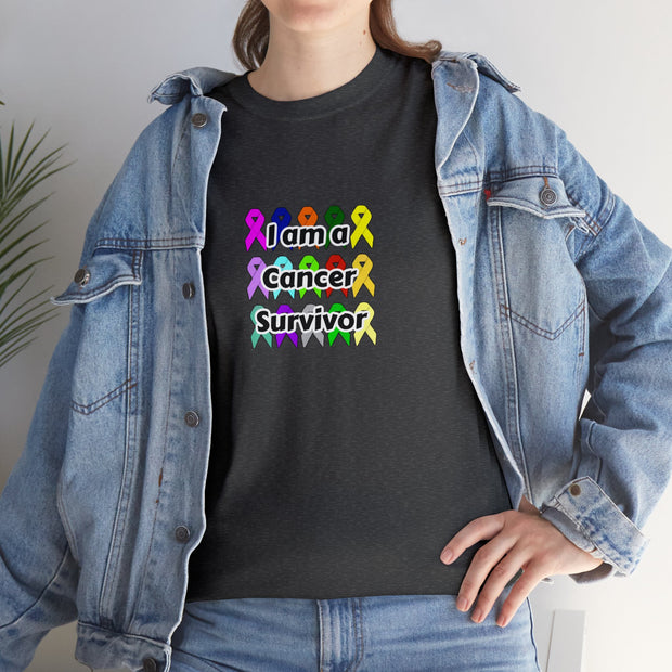 Cancer Survivor Unisex Heavy Cotton Tee