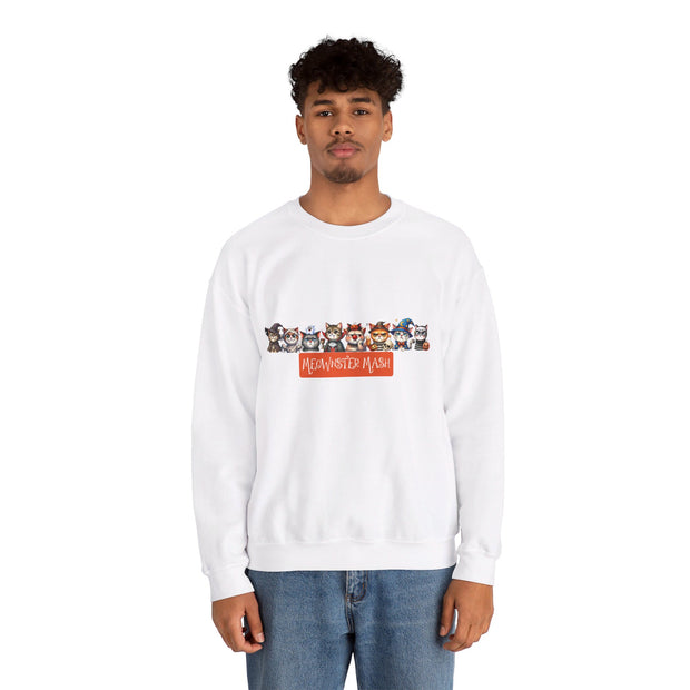 Meownster Mash Unisex Heavy Blend™ Crewneck Sweatshirt