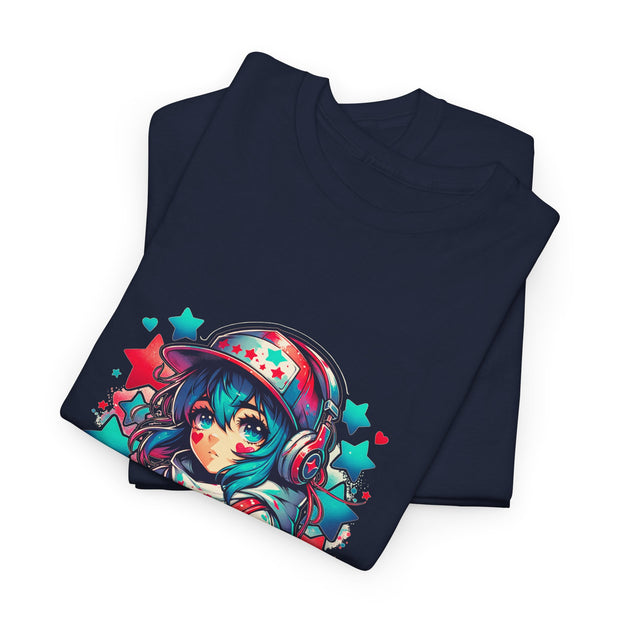 Graffiti Anime Girls Unisex Heavy Cotton Tee